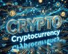 Text: CRYPTO Cryptocurrency